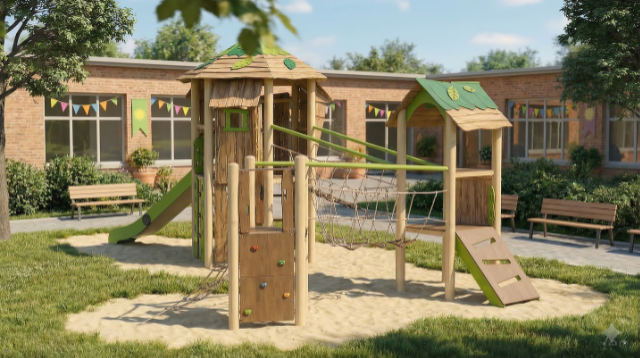 Vorschau einer Spielkombination der Serie 4.0 in einer Kindertagesstätte
